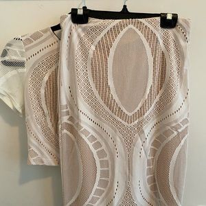 Co ord cropped lace set